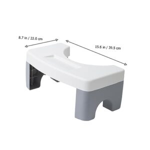 Cabilock 1pc Toilet Stool Footstool Squat Stable Toilet Stool Adults Toilet Stool Foot Rest Stools Bathroom Potty Stool Bathroom Footstool Toilet Step Stool Bathroom Chair White Pp