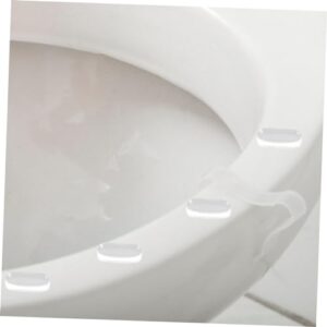 COOLHIYA 20pcs Toilet Seat Cushion Toilet Covers Toilet Gaskets Cabinet Bumpers Clear Cabinet Door Stoppers Toilet Seat Bumper Toilet Seat Bidet Replacement Kit Toilet Bumper