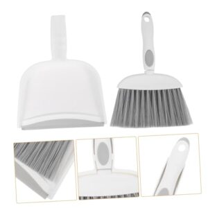 ABOOFAN 1 Set Mini Broom Dustpan Furniture Sweeping Duster Car Detailing Brushes Small Broom Brush Desk Broom Mini Hand Broom Cleaning Brushes for Household Use Car Detail Brush Pp