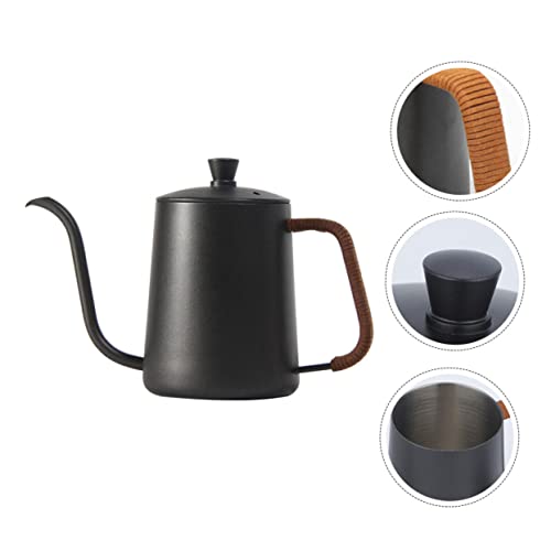 COLLBATH 1pc Hand Pour Coffee Pot Gooseneck Kettle Stovetop Coffee Espresso Maker Gooseneck Water Kettle Coffee Pouring Kettle Goose Neck Teapot Drip Filter Tea Kettle Brew Black