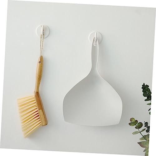 COLLBATH 1 Set Desktop Broom Cleaning Tool Sweeper Broom Compact Broom Desktop Dustpan Ceiling Fan Duster Housekeeping Tool Tabletop Brush Cleaning Brush Mini Cleaning Broom Wooden