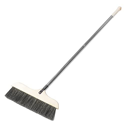 BCOATH Splicable Broom Indoor Broom Stand up Dustpan Kitchen Sweeping Brooms Kitchen Cleaning Rv Broom Hair Sweeping Brooms Outdoor Broom Cleaning Dustpan Kit Broom for Rv Stainless Steel