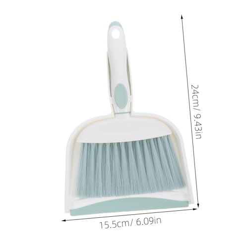 Amosfun Set Mini Broom Dustpan Small Broom and Dustpan Tabletop Broom Hand Broom Small Table Broom Mini Cleaning Broom Keyboard Broom Brush Brooms Cleaning Broom Plastic Green