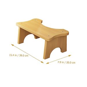 HONMEET Footstool Saddle Stool Toilet Stool for Home Squatting Stool for Adults Stepping Stool for Adults Step Stool Foot Stool Foot Rest Stool for Step Stool for Adults Wood