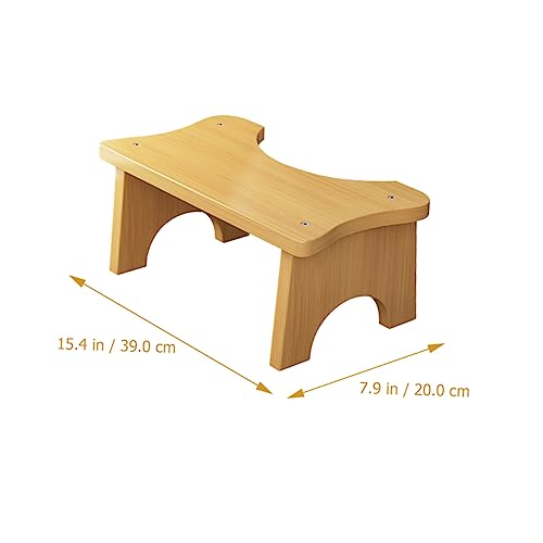 HONMEET Footstool Saddle Stool Toilet Stool for Home Squatting Stool for Adults Stepping Stool for Adults Step Stool Foot Stool Foot Rest Stool for Step Stool for Adults Wood