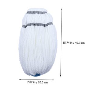 COOLHIYA Mop Replacement Head Mop Heads Universal Commercial Mop Handle Mop Parts Replacement Refill Cleaning Mop Head Mop Head Replacement Floor Mop Cotton Thread