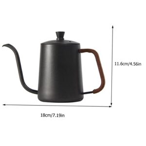 COLLBATH 1pc Hand Pour Coffee Pot Gooseneck Kettle Stovetop Coffee Espresso Maker Gooseneck Water Kettle Coffee Pouring Kettle Goose Neck Teapot Drip Filter Tea Kettle Brew Black