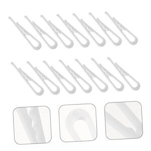 MUSISALY 200pcs Shirt Pin Sheer Pants Folding Ties Clips Socks Clamps Costume Shirt Alligator Hair Clips Dress Shirt Clips Clear Clothes Clips Shirt Packing Clip Garment Clip White Plastic