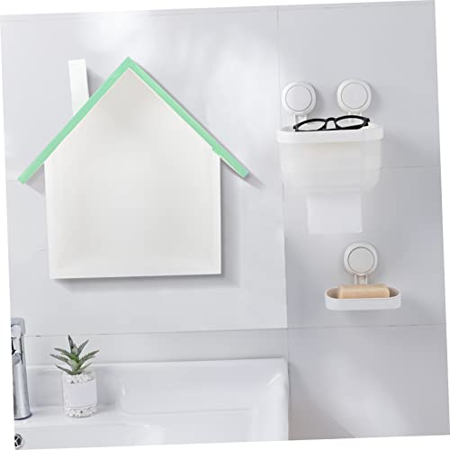 GREENADSCAPE Wall Cabin Wall Shelves American Wall Shelf Shelves for Wall Small Display Shelf Small Shelf Decor Wall Shelf for Bedroom Wall Storage Shelves Floating Nursery Shelves Wooden Green