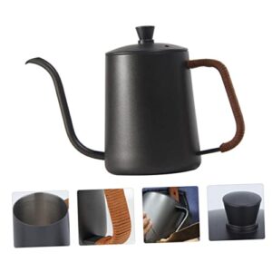 COLLBATH 1pc Hand Pour Coffee Pot Gooseneck Kettle Stovetop Coffee Espresso Maker Gooseneck Water Kettle Coffee Pouring Kettle Goose Neck Teapot Drip Filter Tea Kettle Brew Black