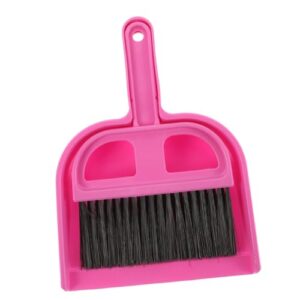 cabilock 1 set pet cleaning tool push broom dog wipes portable cleaning brush toys spray squeegee mini cleaning broom and dustpan mini broom pet nest broom lint remover starter plastic rosy