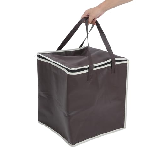 SOESFOUFU Crock Insulated Bag Freezer Bags for Groceries Grocery Shopping Bags Insulated Pizza Bag Insulated Picnic Bag Insulated Grocery Tote Bag Thermal Bags Pizza Carrier Bag Coffee Cloth