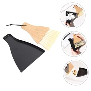 COLLBATH 1 Set Desktop Broom Mini Broom Kid Broom Multi-Function Mini Dustpan Broom Dustpan Broom for Compact Dustpan Broom Small Broom and Dustpan Whisk Broom Dust Pan Iron