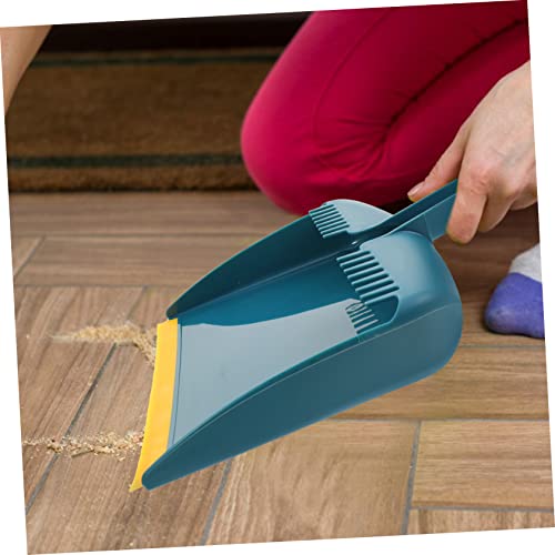 COOLHIYA 1 Set Kitchen Broom Small Broom and Dustpan Car Broom and Dustpan Soft Bristle Broom Hand Broom Cleaning Broom Small Pans Broom Dustpan Soft Bristle Cleaning Brush Mini Pp Green