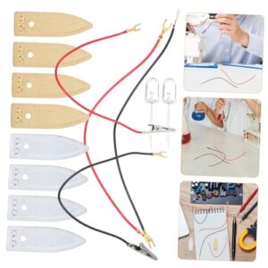 FUNOMOCYA 3 Sets Battery Experiment Anode Experiment Supplies Anode for Zinc Plating Electrode Material Copper Anode Fruit Experiment Tools Fruit Battery Experiment Anode ，