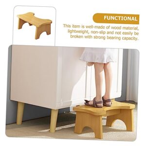 HONMEET Footstool Saddle Stool Toilet Stool for Home Squatting Stool for Adults Stepping Stool for Adults Step Stool Foot Stool Foot Rest Stool for Step Stool for Adults Wood