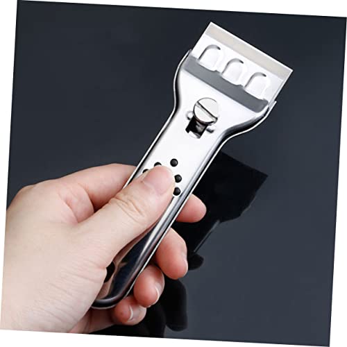 HOLIDYOYO 1 Set Tile Stain Removal Shovel Ice Scraper Paint Scraper Tool Sticker Labels Floor Scraper Scrapers for Stains Cleaning Scraper Scrapers for Wallpaper Tools Stainless Steel Silver