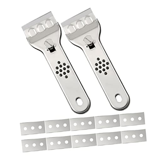 HOLIDYOYO 1 Set Tile Stain Removal Shovel Ice Scraper Paint Scraper Tool Sticker Labels Floor Scraper Scrapers for Stains Cleaning Scraper Scrapers for Wallpaper Tools Stainless Steel Silver