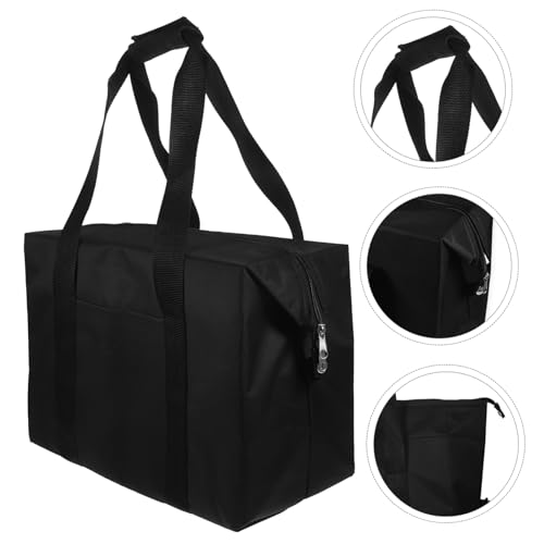 Insulated Shopping Bag Containers for Food Insulated Bag Groceries Large Insulated Cooler Bag Catering Bag Food Bags Insulated Grocery Bag Grocery Bags Cooler Bags Insulated Black PartyKindom