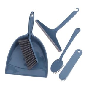 anneome 1 set mini broom set dust pan handheld broom crevice cleaning brush hand broom brush gaps cleaning brush whisk broom small handle desk brooms small brush and dustpan pp blue