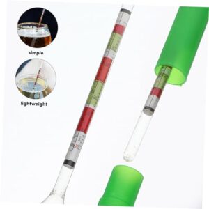 FUNOMOCYA 3 Pcs Sugar Meter Scale Hydrometer Beer Wine Hydrometer Alcohol Hydrometer Home Brew Hydrometer Triplescale Tester Maple Syrup Hydrometer for Wine Borosilicate Glass