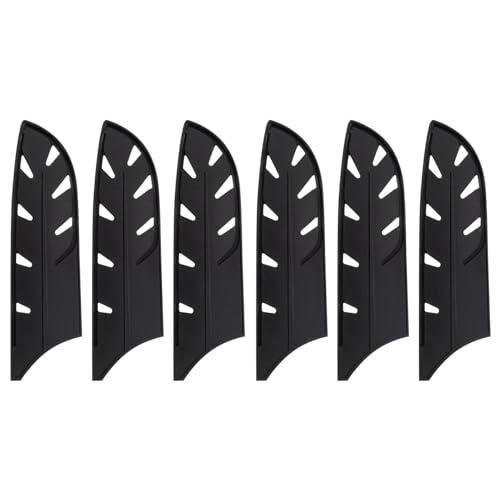 IMIKEYA 6pcs Knife Case Cutter Protective Cover Blade Protectors Knife Pouch Cover Protectors Kitchen Gadget Chef Knives Cover Knife Protector Sleeve Cutting Scabbard Safe Cutter Black Pp