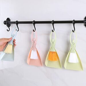 4 Sets Household Supplies Dustpan Gadget Whisk Brooms Cleaning Brushes Mini Broom Cleaning Utensils Lecrueset Pans Dust Pan and Brush Hand Broom Desktop Cleaner Cleaning Tools Pink BUTIFULSIC