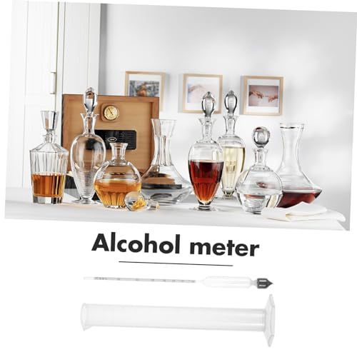 COLLBATH 1 Set Wine Making Kit Convenient Hydrometer Stills for Distilling Moonshine Reusable Measuring Tube Household Hydrometer Portable Graduated Cylinder Alcohol Supply Plastic