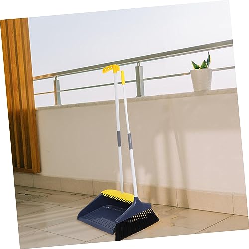 PLAFOPE 1 Set Broom Floor Cleaning Tool Stable Dustpan Home Cleaning Device Dustpan Kit Cleaning Dust Pan Home Cleaning Supplies Household Supplies Long Handle Dustpan Plastic Blue