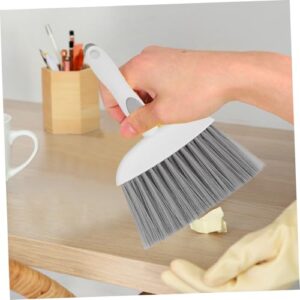 Zerodeko 1 Set Mini Broom Dustpan Car Broom Table Whisk Broom Desktop Broom Car Detail Brush Computer Keyboard Broom Small Broom Brush Cleaning Brushes for Household Use Detailing Brush Pp