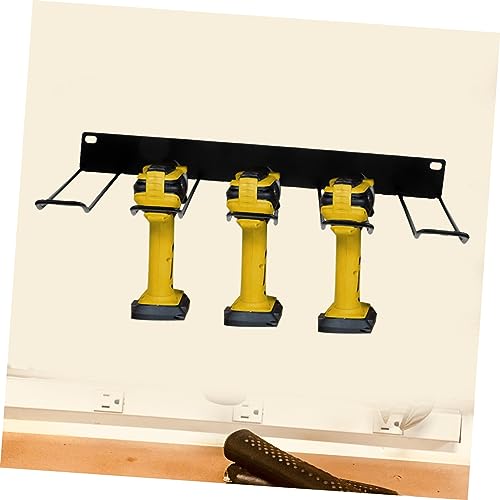 FONDOTIN Tool Holder Floating Tool Shelf Carbon Steel Black Garage Storage Rack Workshop Storage Shelf