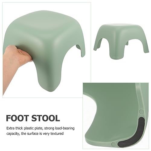 GLSTOY Bathroom Stool Pp Stepping Stool Light Green Short Stool Kid Stool