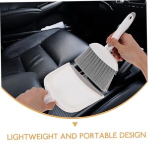 ABOOFAN 1 Set Mini Broom Dustpan Furniture Sweeping Duster Car Detailing Brushes Small Broom Brush Desk Broom Mini Hand Broom Cleaning Brushes for Household Use Car Detail Brush Pp