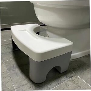 Cabilock 1pc Toilet Stool Footstool Squat Stable Toilet Stool Adults Toilet Stool Foot Rest Stools Bathroom Potty Stool Bathroom Footstool Toilet Step Stool Bathroom Chair White Pp