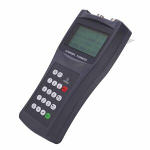 TDS-100H Handheld Digital Ultrasonic Meter Tester Flowmeter, Built in Data Logger, RS-232 Compatible with Fuji, 4×8 Chinese or 4×16 English Display, Sensor Cable Power