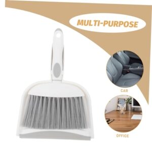 Zerodeko 1 Set Mini Broom Dustpan Car Broom Table Whisk Broom Desktop Broom Car Detail Brush Computer Keyboard Broom Small Broom Brush Cleaning Brushes for Household Use Detailing Brush Pp