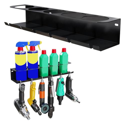 Efficient Wall Mounted Rack Space Saving Aerosol Sprays Convenient Paint Storage Shelf Utility Tool Hanger