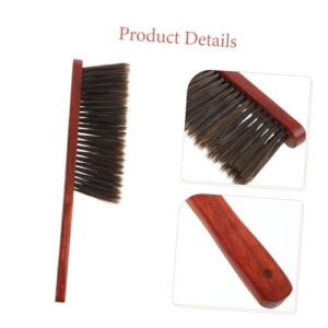 SOESFOUFU Long Handle Bed Brush Cleaning Brush Brushes Broom Furniture Brush Clothes Brush Wood Brush Bench Brush Upholstery Brush Hand Brush Car Brush Sofa Dust Brush The Pet Brown