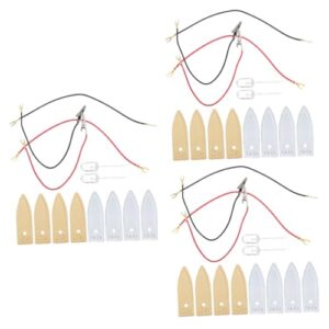 funomocya 3 sets battery experiment anode experiment supplies anode for zinc plating electrode material copper anode fruit experiment tools fruit battery experiment anode ，