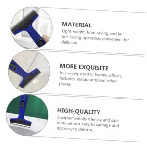 CONGARTENO 3pcs Cleaning Scraper Blade Car Scrapper Razors Blades Car Window Squeegee Tile Stickers Tile Scraper Blade Floor Cleaning Tools Portable Wall Scrapers Car Scraper Pp Plastic Blue