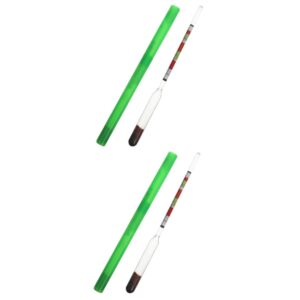 funomocya 2 pcs sugar meter hydrometer for mead homebrew hydrometer manual hydrometer beer wine hydrometer maple sap hydrometer syrup hydrometer for moisture content borosilicate glass