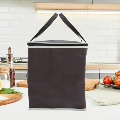 SOESFOUFU Crock Insulated Bag Freezer Bags for Groceries Grocery Shopping Bags Insulated Pizza Bag Insulated Picnic Bag Insulated Grocery Tote Bag Thermal Bags Pizza Carrier Bag Coffee Cloth