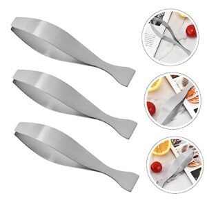 SOESFOUFU 3pcs Hair Removal Clip Pin Bone Removal Gadgets for Home Multi-function Chicken Hair Remover Removers Tweezers Kitchen Fish Deboning Tweezers Fish Tweezers Stainless Steel Silver