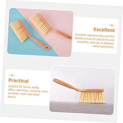 SEWOART 1 Set Desktop Cleaning Kit Broom Indoor Handheld Broom Hand Broom and Dustpan Kits Dust Pan Gray Desk Small Pans Mini Cleaning Brush Small Cleaning Broom and Dustpan Brush Grey