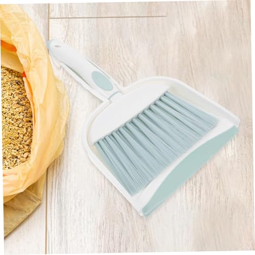 ABOOFAN Set Mini Broom Dustpan Mini Cleaning Broom Tabletop Broom Keyboard Broom Brush Hand Broom Small Table Broom Small Broom and Dustpan Brooms Table Broom Sweep Brush Plastic Green