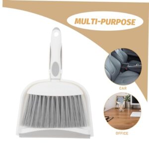 ABOOFAN 1 Set Mini Broom Dustpan Furniture Sweeping Duster Car Detailing Brushes Small Broom Brush Desk Broom Mini Hand Broom Cleaning Brushes for Household Use Car Detail Brush Pp