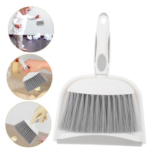 ABOOFAN 1 Set Mini Broom Dustpan Furniture Sweeping Duster Car Detailing Brushes Small Broom Brush Desk Broom Mini Hand Broom Cleaning Brushes for Household Use Car Detail Brush Pp