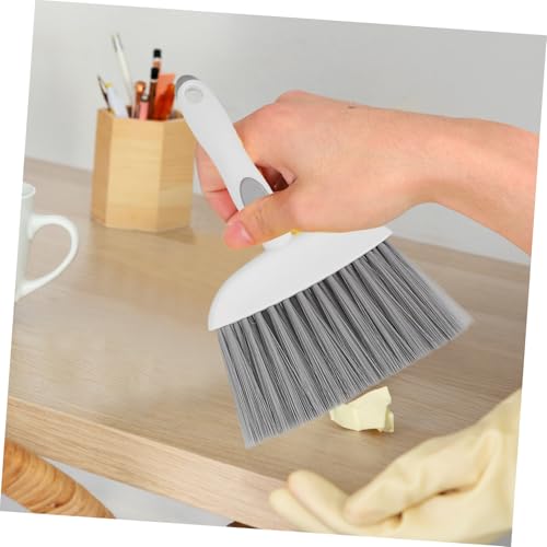 ABOOFAN 1 Set Mini Broom Dustpan Furniture Sweeping Duster Car Detailing Brushes Small Broom Brush Desk Broom Mini Hand Broom Cleaning Brushes for Household Use Car Detail Brush Pp