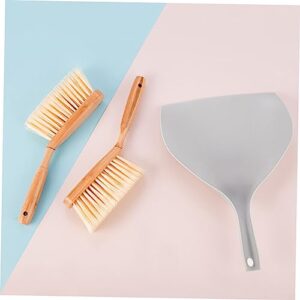 1 Set Desktop Cleaning Kit Cleaning Brush Car Cleaning Kit Keyboard Mini Broom Car Small Brush Mini Dustpan Sofa Bed Car Table Dustpan Desktop Dust Pan Small Dustpan Brush Grey ORFOFE