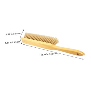 SEWOART Wooden Bed Brush Bristle Drafting Brush Carpet Brush Dusting Brush for Cleaning Bench Brush for Cleaning Broom Patio Cushion Cleaner Woodshop Brush Woodworking Cleaning Brush Door